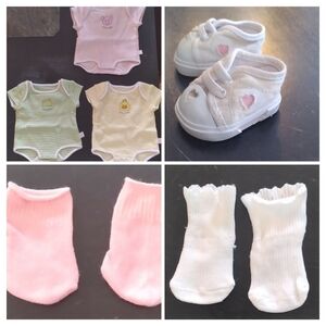 American Girl Doll Bitty Baby Onesie's and Accessories